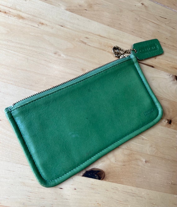 Coach Essential Card Case - Women's Wallets - Brass/ Green