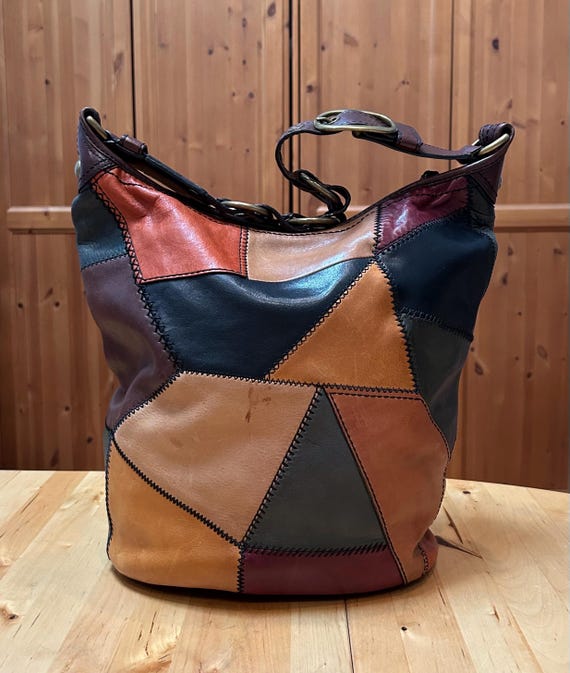 Distressed Coach Bleecker Patchwork Burnished Vac… - image 4