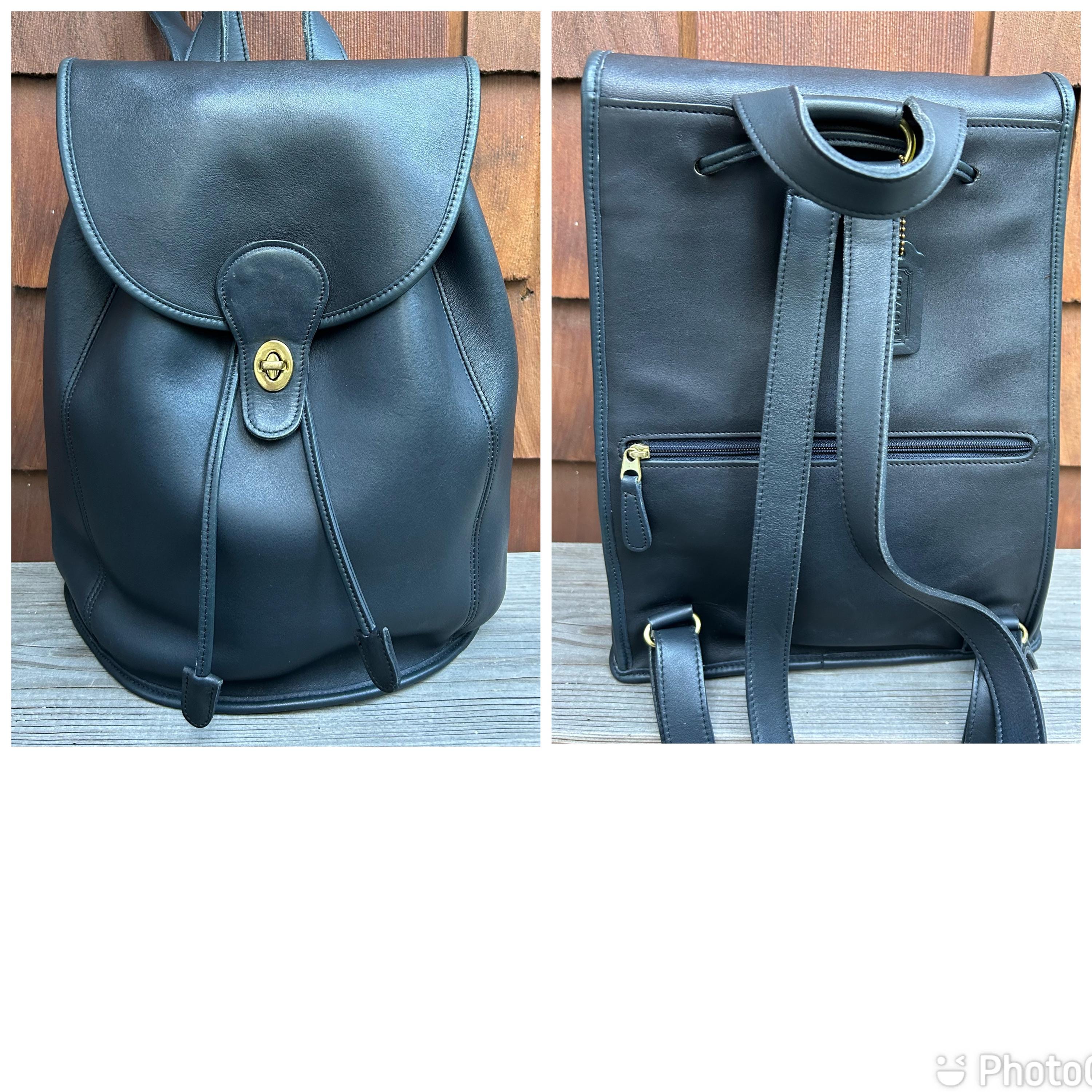 バッグ Vintage Coach Turnrock Blue Daypack New Navy Vintage Coach Travel Weekender Backpack Rucksack