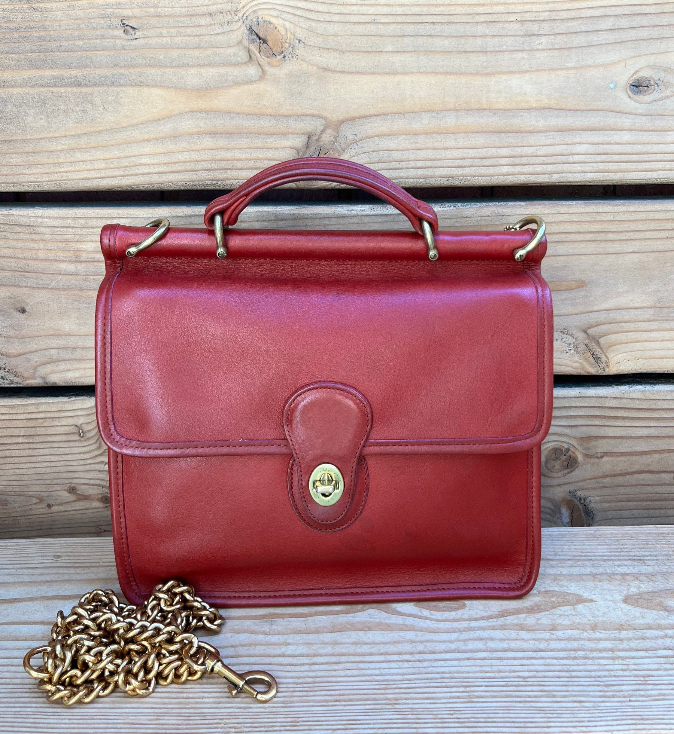 Vintage Coach Willis Bag Top Handle Satchel 9927 Red - Etsy Hong Kong Vintage Coach Willis Bag Top Handle Satchel 9927 Red - Etsy Hong Kong