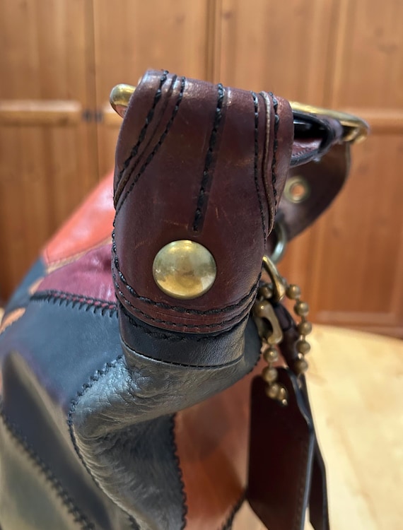 Distressed Coach Bleecker Patchwork Burnished Vac… - image 8