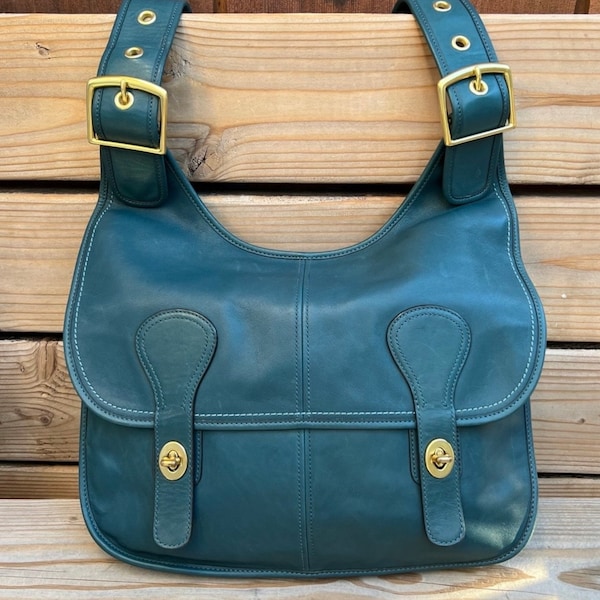 Rare Coach Pony Express NYC Flagstaff Limited Edition Erin Bag, Teal