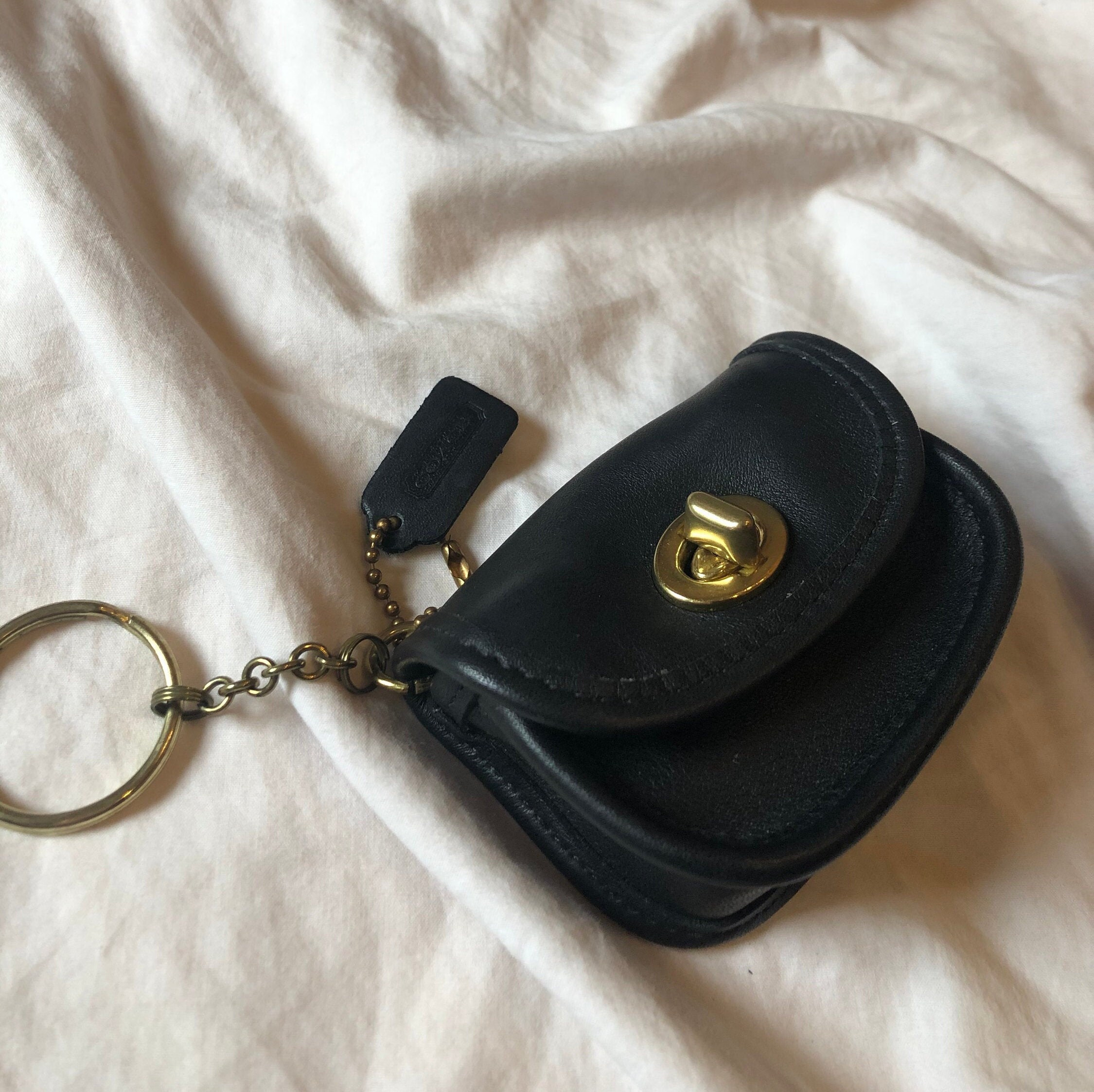 New key fob vintage Coach city coin pouch Coach Archive Etsy