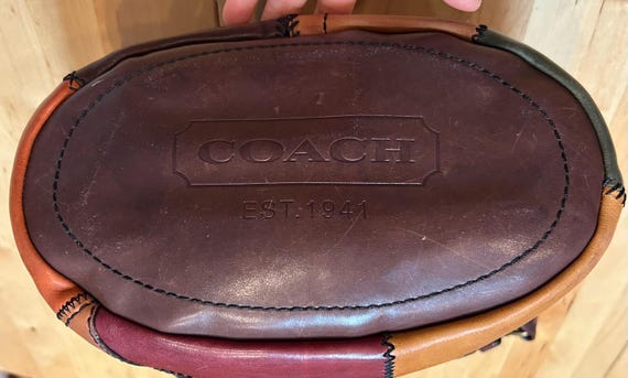 Distressed Coach Bleecker Patchwork Burnished Vac… - image 11