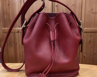 バッグ Vintage Coach Berkeley Drawstring red Vintage Coach Red Drawstring Bucket Bag 1980s | eBay