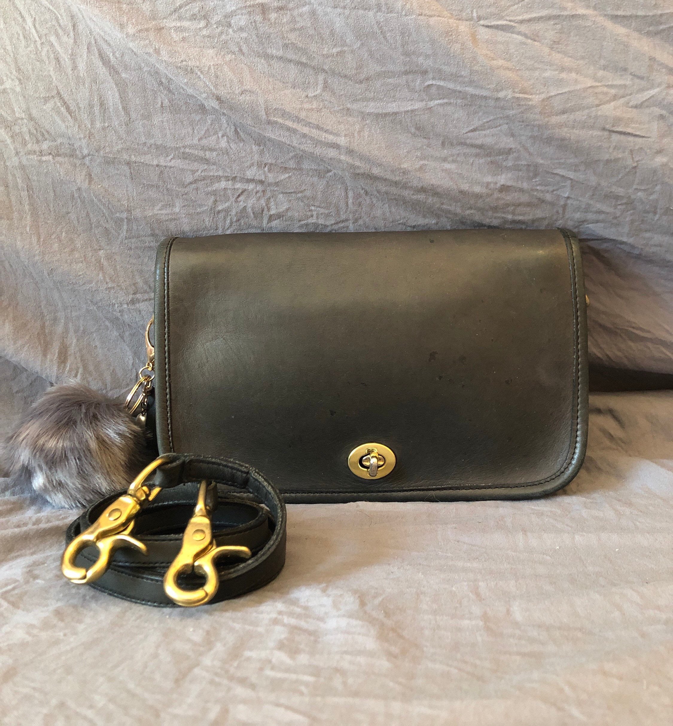 Vintage Coach Gray Crossbody Clutch | Etsy