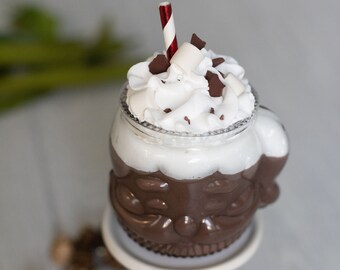 Faux Hot CoCoa Mug, Santa Mug, Holiday Faux Sweets, Tiered Tray, Coffee Bar , Kawaii Station