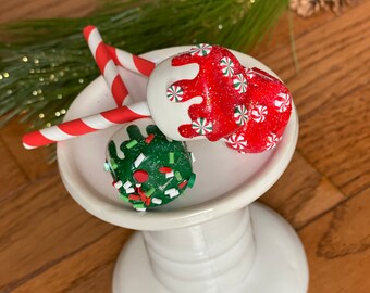 Kunst Marshmallows, Weihnachtsdekor, Tiered Tablett, Kawaii Station, Kaffeebar, Fotografie Requisiten