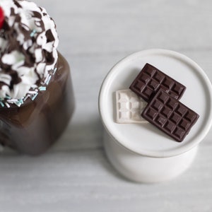 Mini Chocolate Bars (6), Kawaii Stationeries, Faux Food, Fake Chocolate