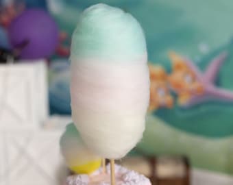 Faux Cotton Candy | Pastel | Fake Food Prop| Coffee Bar Decor |  Kawaii | Carnival Decor | Rainbow Decor | Glitter | Photography Props