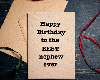 Gezxin Glückwunschkarte Für Neffen – Mit Aufschrift Happy Birthday Great Nephew, Personalisierbar Für Viele Anlässe