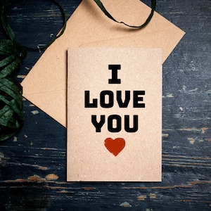 Biglietto di San Valentino / Biglietto ti amo / Biglietto anniversario / Biglietto amicizia /