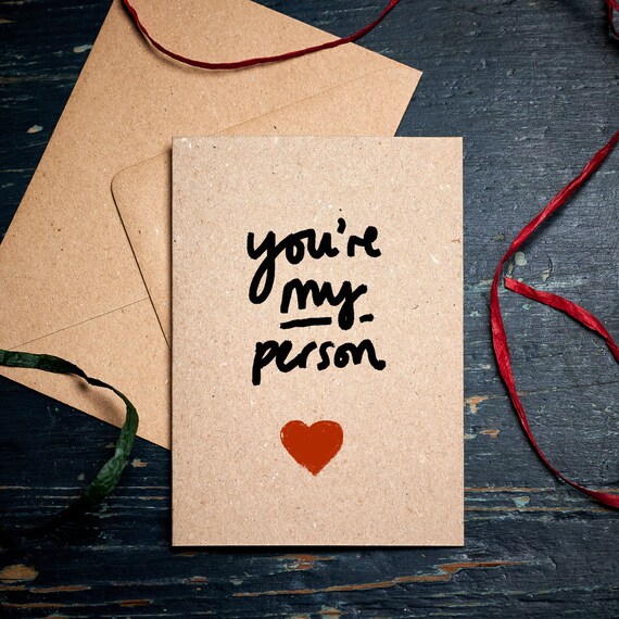 You're My Person - Love & Anniversary Card You're My Person - Love & Anniversary Card