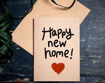 Moving house card / Happy New Home / moving house card / new home card / eco card