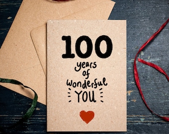 Qordyum 100th Birthday Wallet Card - Engraved Stainless Steel Gift For Grandma, Grandpa, Men & Women - View #7