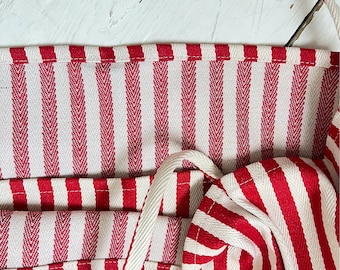 Striped Summer Canvas Jute Tote Bag - Etsy