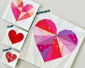 Queen of Hearts *PDF* Foundation Paper Piecing Pattern