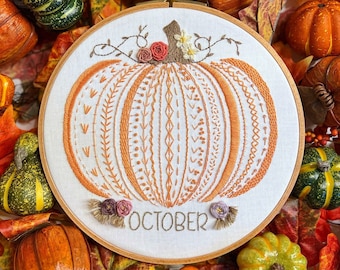 October Sampler Stitch *PDF* Pattern