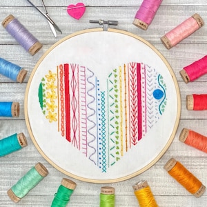 February Sampler Stitch *PDF* Pattern