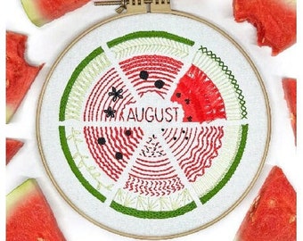 August Sampler Stitch *PDF* Pattern