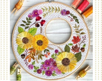 Harvest Wreath Stitch *PDF* Pattern