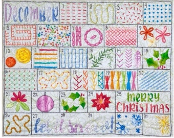 December Calendar Stitch *PDF* Pattern