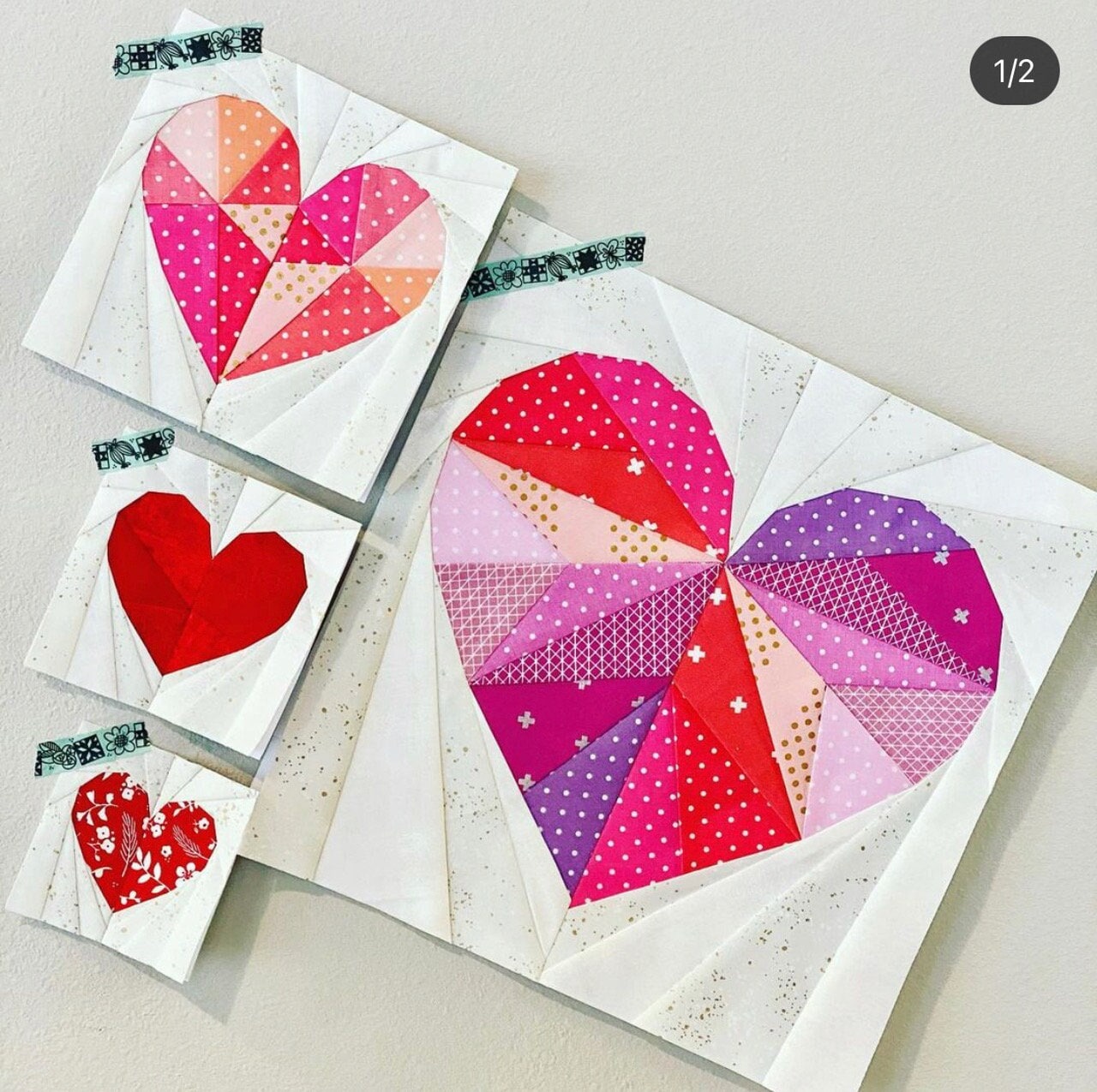 Queen of Hearts *PDF* Foundation Paper Piecing Pattern - Etsy