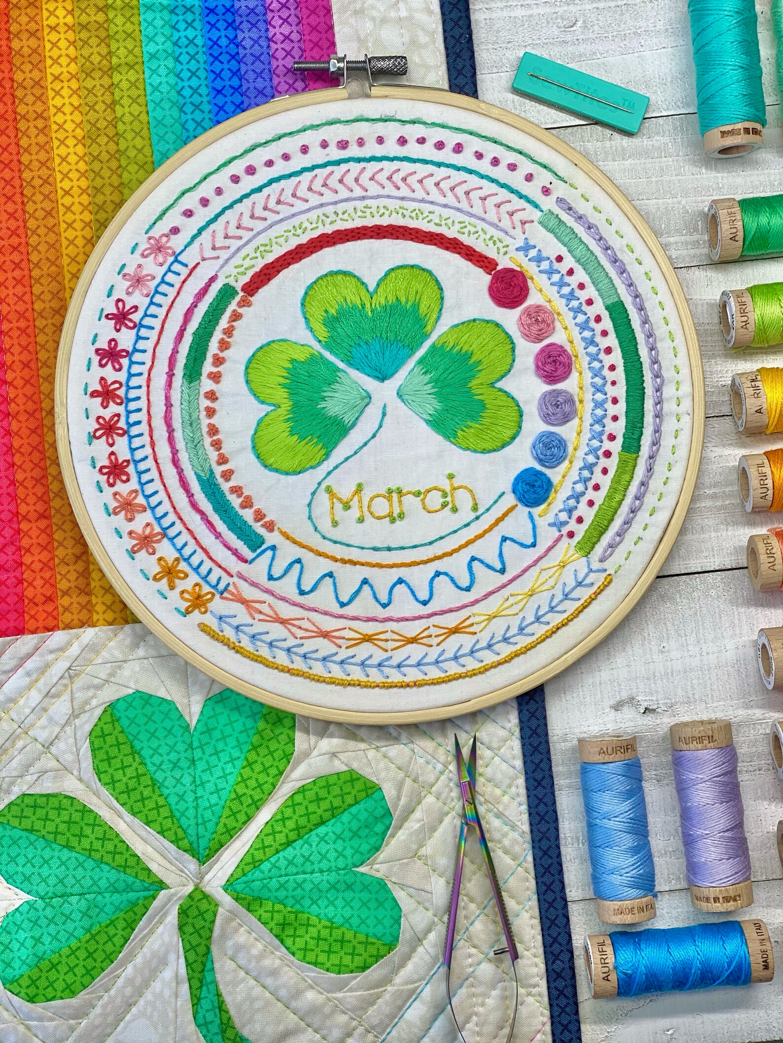 March Sampler Stitch PDF Pattern | Etsy