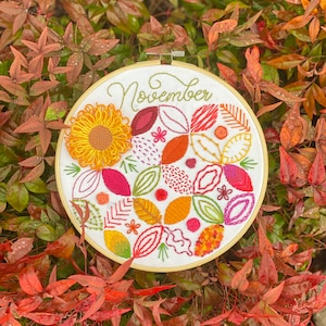 November Sampler Stitch *PDF* Pattern