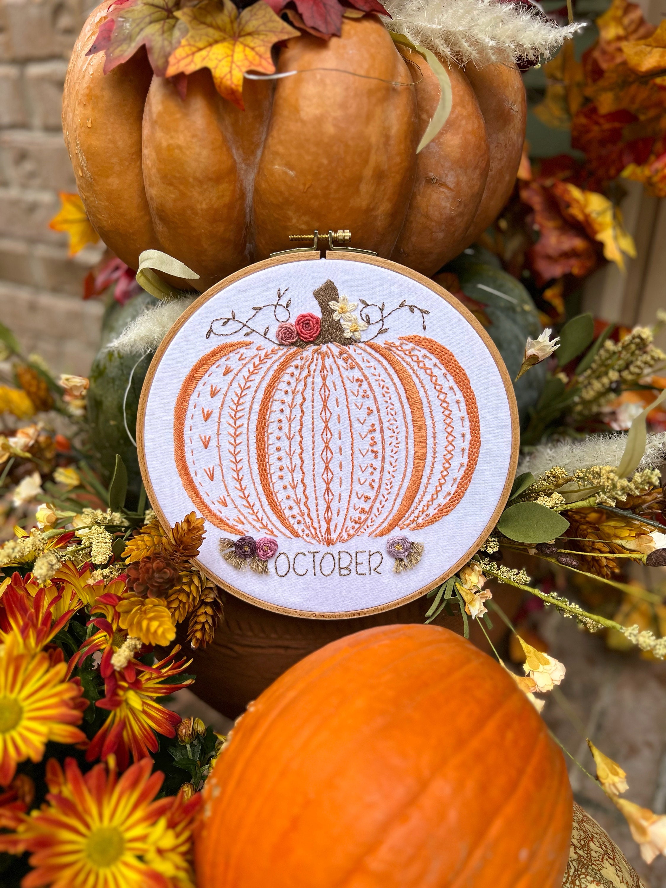 Octobe Rpatterns October Sampler Stitch *PDF* Pattern — SARIDITTY