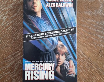 RARE 1998 Mercury Rising Full-Length Screening VHS