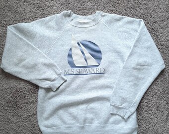 RARE Vintage 90s Hanes Seaward Finland Cruise Line Pullover Unisex Size XL