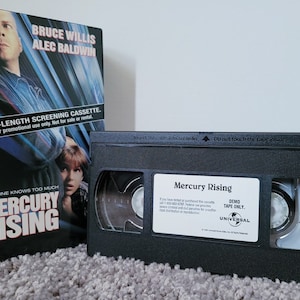RARE 1998 Mercury Rising Full-Length Screening VHS