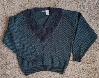 Vintage 80s Impact Knit Sweater Unisex Large