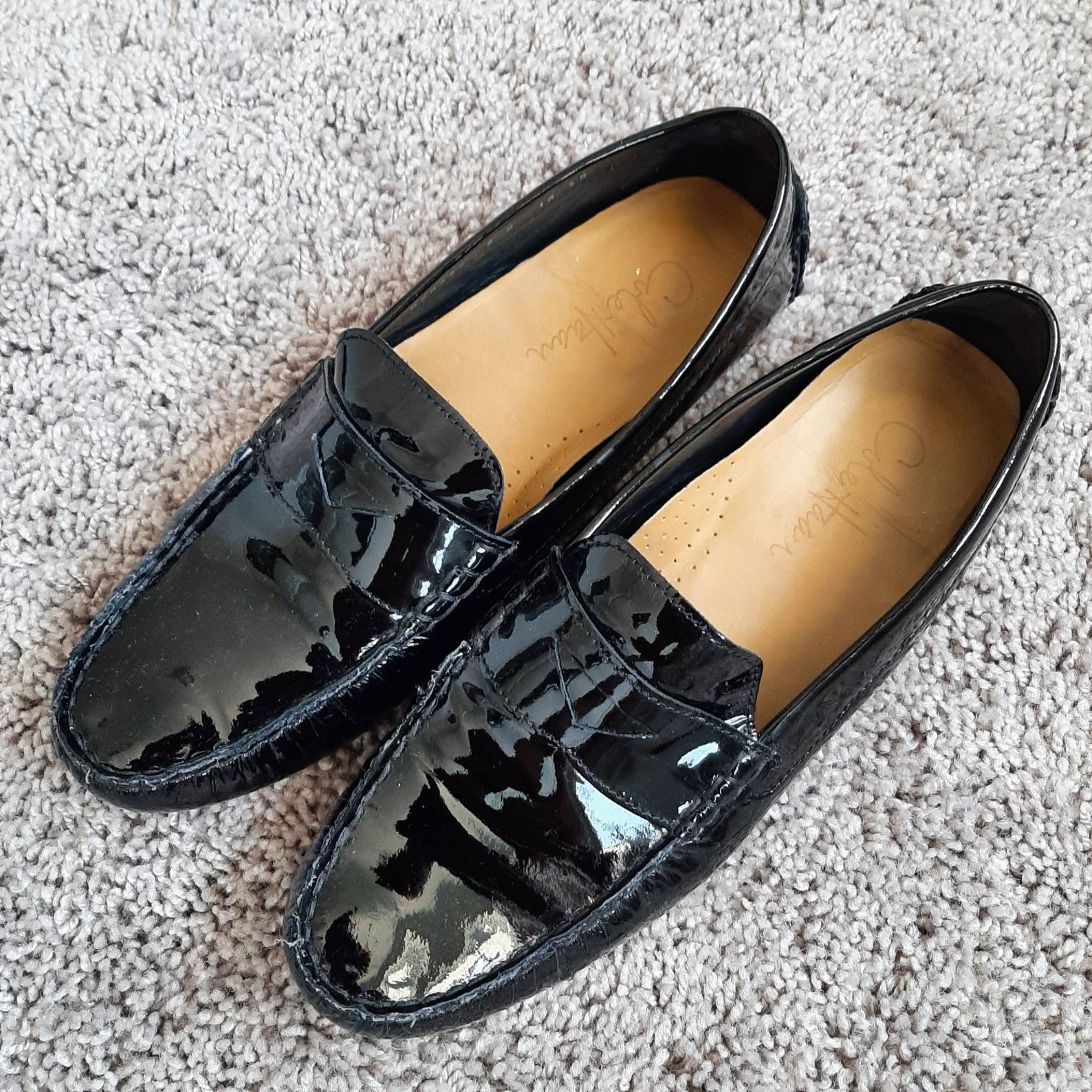 cole haan black patent leather