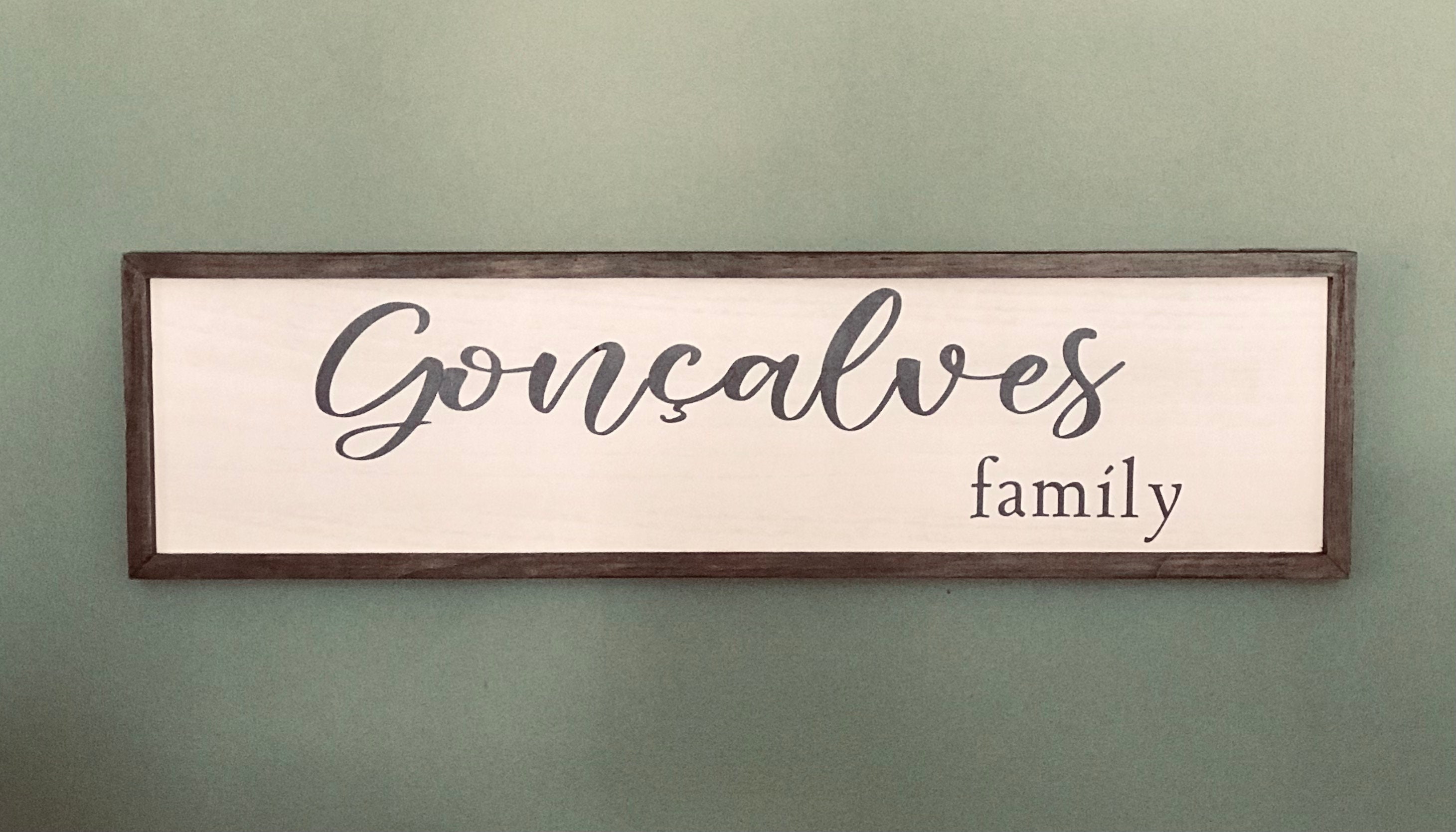 Family Name Wall Decor Etsy