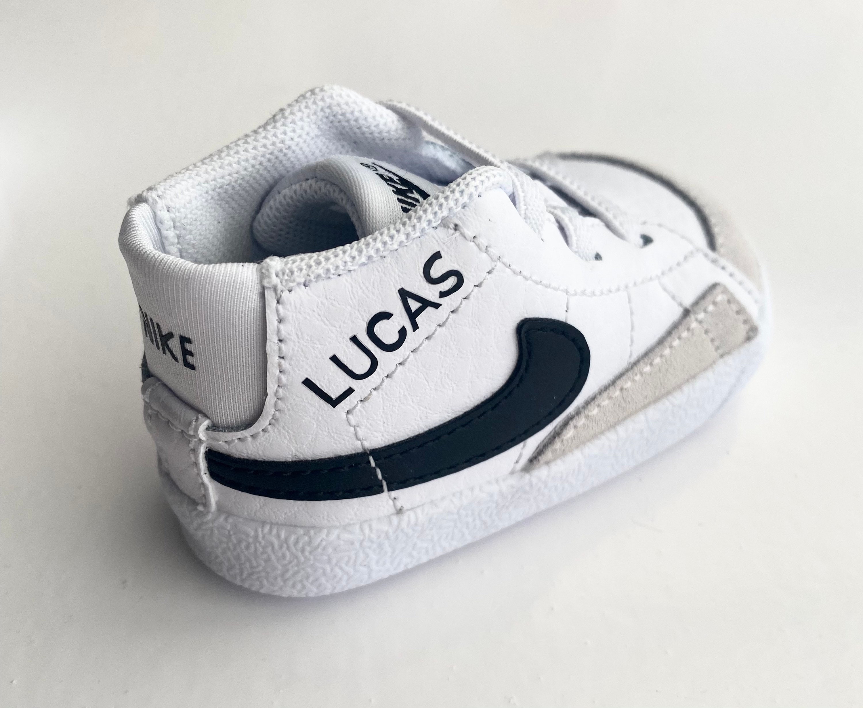 Personalised Nike Blazer High top Crib Shoes perfect gift | Etsy