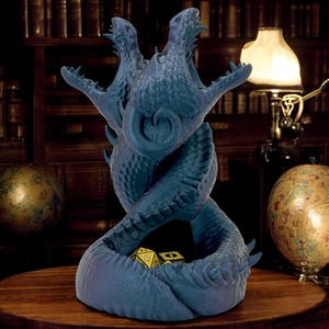 Dice Tower Dueling Dragon Dice Tower for D&D Tabletop RPG&#39;s Unique Gaming Accessory RPG Gamer Gift