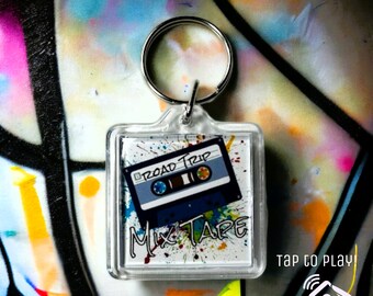 Personalized Mixtape Keychain | NFC Programmable Playlist