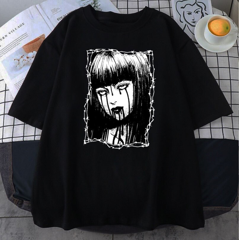 T-Shirt Tomie Junji Ito Uzumaki Horror Anime Manga Japanese Japan Guro Gore  Cult