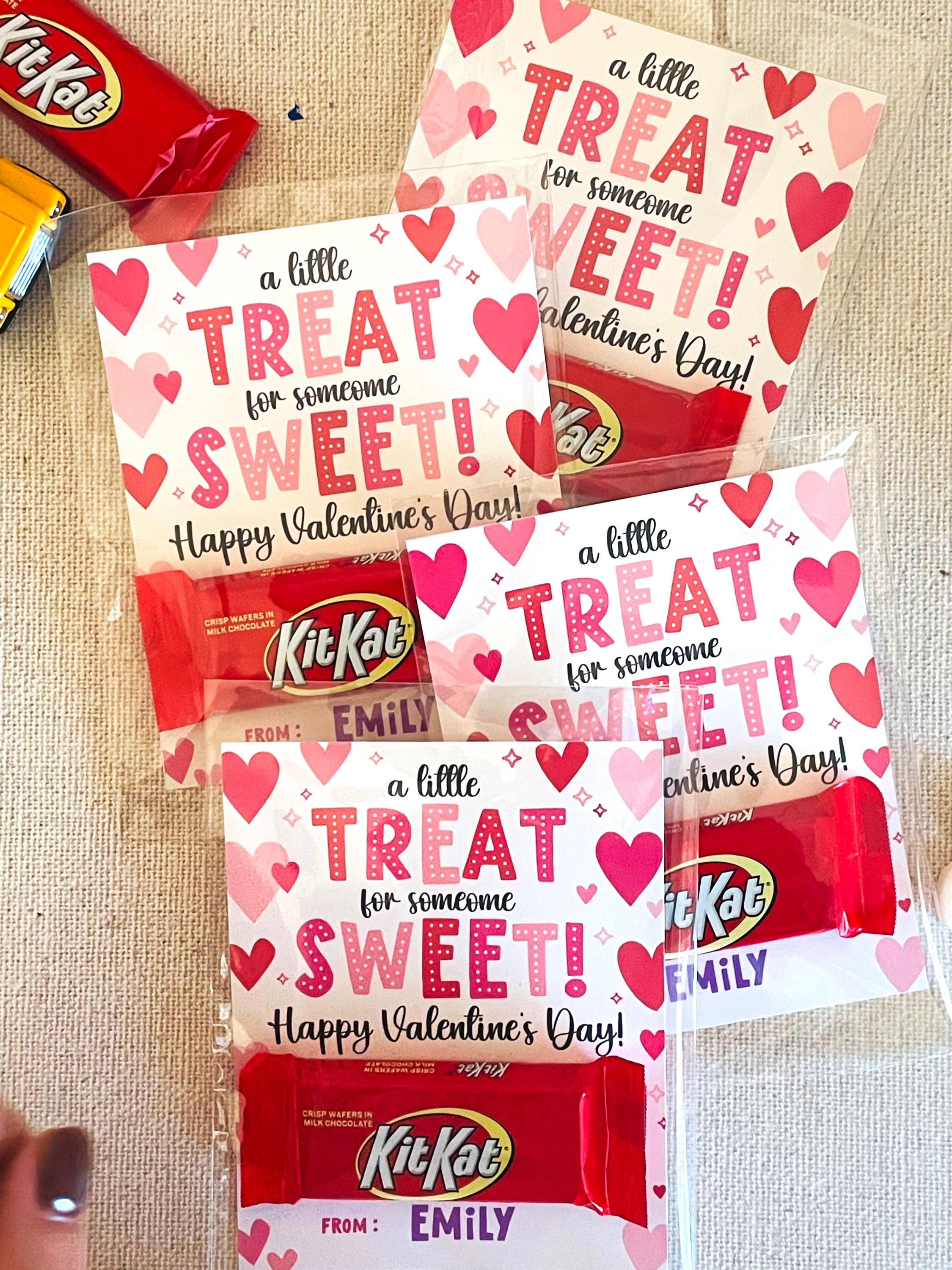 Printable Valentine's Day Treat Tags: Sweet Classroom Favors (digital ...