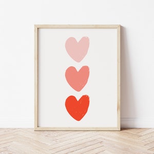 Heart Print, Valentines day Printable, Valentine&#39;s Wall Art, Valentines decor Home Decor *DIGITAL DOWNLOAD*