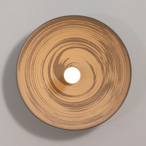 Flush Ceiling Light - SPIRAL Gray and White