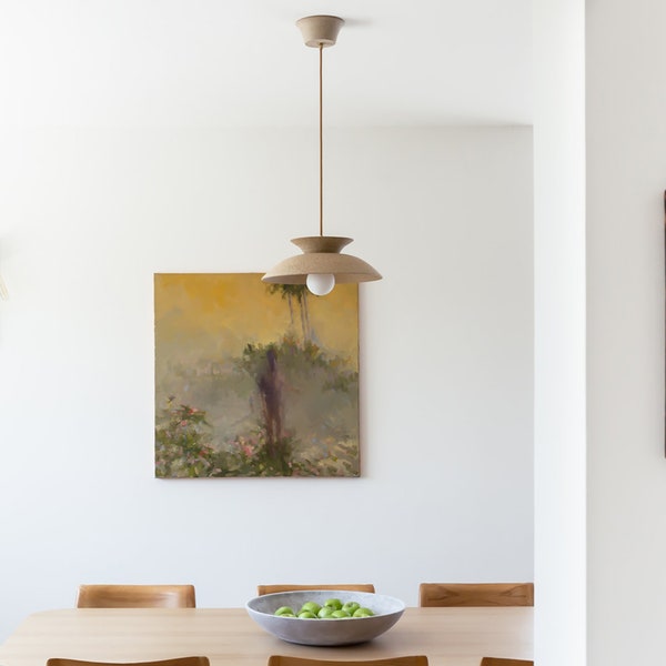Luminária pendente de cerâmica, casa moderna, luminária pendente suspensa, abajures, iluminação para ilha de cozinha, estilo moderno de meados do século, luminária para sala de jantar