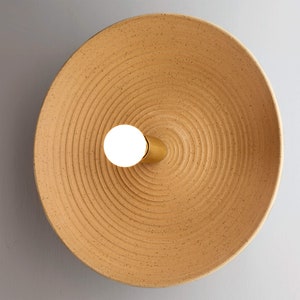 Flush Ceiling Light - Flush Mount Ceiling Light - Mid Century Modern Decor - Dome Lighting - Rustic Home Decor - SPIRAL