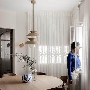 Ceramic Pendant Light, Nordic Pendant Light, Kitchen Hanging Lamp, Ceiling Light Fixture, Modern Lamp, Mid-Century Modern Decor