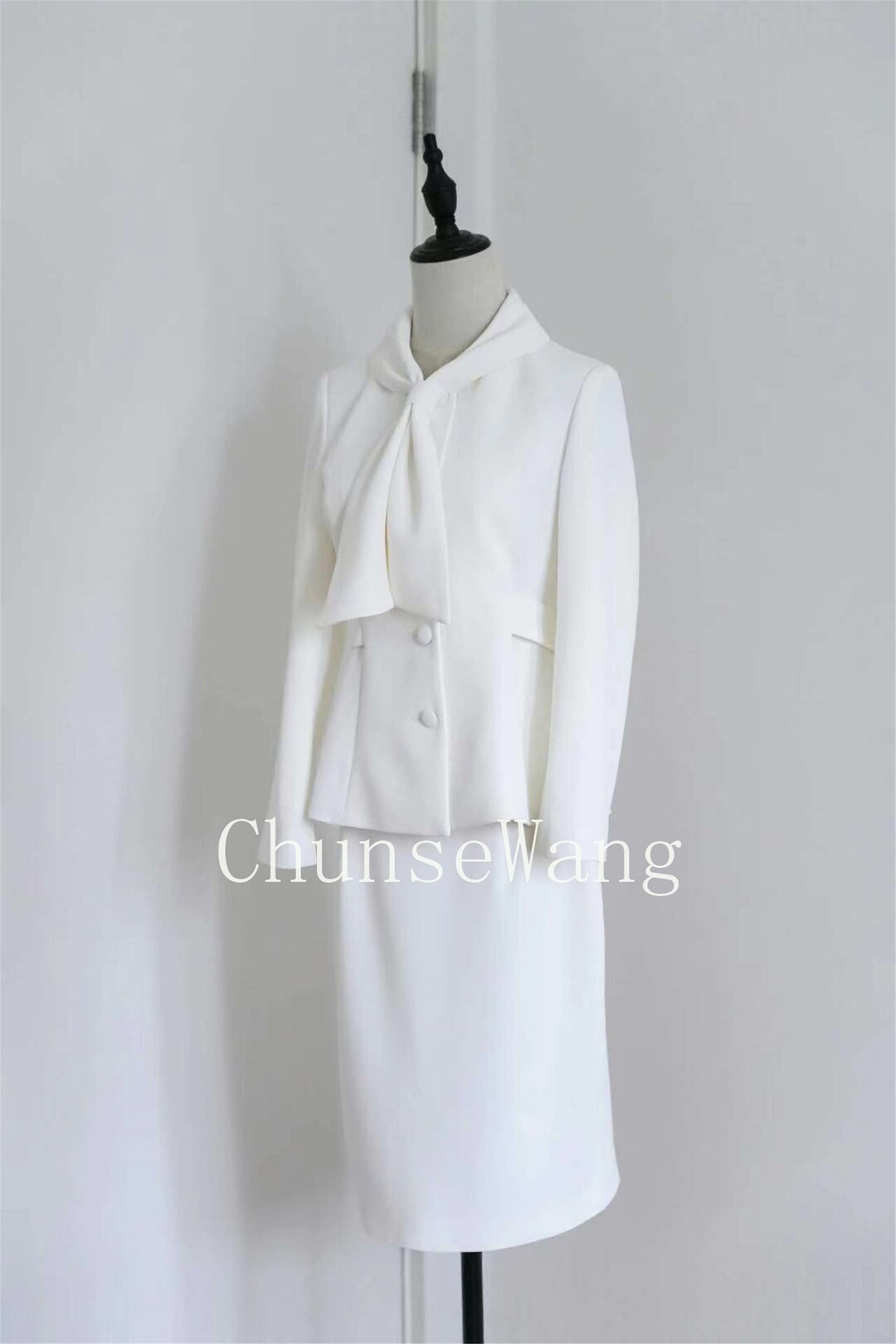 Ruby White Suit Set