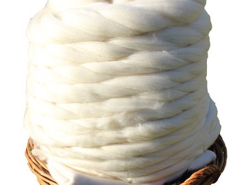 Roving di lana all'ingrosso da 11 libbre, rotolo di lana pettinata bianca non tinta, fibra superiore per filatura, infeltrimento, lavoro a maglia, tessitura forniture di lana Etsy