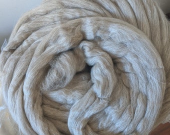 Wholesale 11Lb Wool Roving Roll Natural Gray Wool Top Fiber Spinning, Felting, Knitting, Weaving Wool supplies Wool Bump Etsy