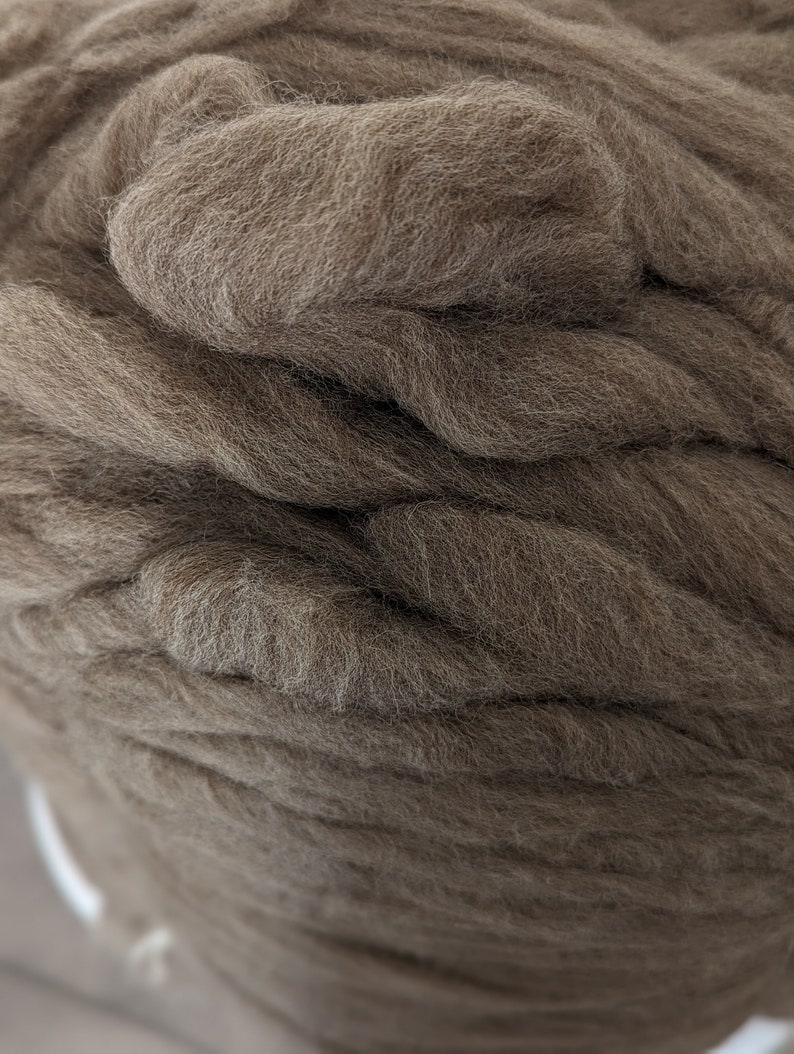 10 Lb Wholesale Wool Roving,un-dyed Fawn Gray Wool Top Fiber Spinning ...